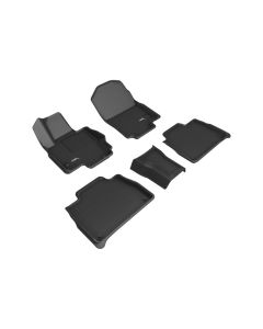 3D MAXpider 20-22 Mercedes-Benz GLE-Class 5-Seat Kagu 1st & 2nd Row Floormat - Black - L1MB11801509