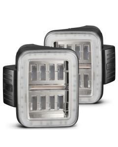 AlphaRex 19-24 Jeep Gladiator JT Nova-Series Prismatic LED Tail Lights - Chrome - 602060