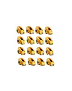 COMP Cams Ultra Gold Arc Small Block Chevy Rocker Arms, Aluminum, Gold Finish, 1.6 Ratio, Shaft Mount - 19001-16