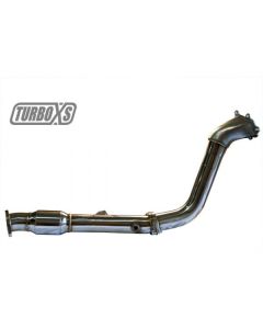 Turbo XS 02-07 WRX-STi / 04-08 Forester XT High Flow Catted Downpipe - WS02-DPC
