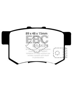 EBC Brakes Redstuff Premium Street REAR Disc Brake Pad Set FMSI D1086 Rear- EBC-DP31193/2C