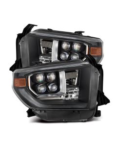 AlphaRex 14-21 Toyota Tundra NOVA-Series LED Proj Headlights Blk w/Actv Light & Seq. Sig + DRL - 880833