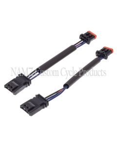 NAMZ 16-23 V-Twin Softail (Except FLSTC/FLSTN) Plug-N-Play Front Turn Signal Extension 8in. - NTSX-CB08