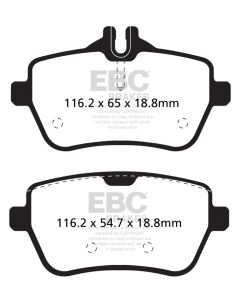 EBC 14+ Mercedes-Benz S550 4.7 Twin Turbo Yellowstuff Rear Brake Pads - DP42180R