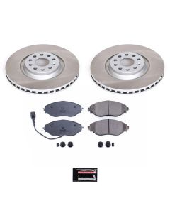 Power Stop 18-21 Volkswagen Tiguan Front Semi-Coated Rotor Kit - SC7175