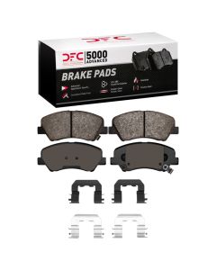 DFC 12-17 Dodge Attitude (Mexico) Front 5000 Advanced Ceramic Brake Pads and Hardware Kit - 1551-1593-01