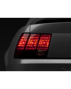 Raxiom 99-04 Ford Mustang Excluding 99-01 Cobra Tail Lights- Black Housing (Smoked Lens) - 49080