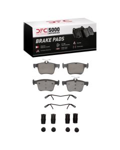 DFC 17-19 Volkswagen E-Golf Rear 5000 Advanced Low Metallic Brake Pads and Hardware Kit - 1552-1761-02