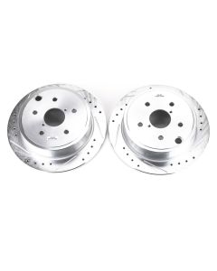 Power Stop 15-19 Subaru WRX Rear Evolution Drilled & Slotted Rotors - Pair - JBR1701XPR
