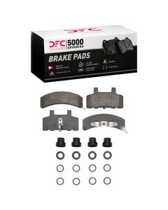DFC 88-91 Chevrolet K1500 Front 5000 Advanced Semi Metallic Brake Pads and Hardware Kit - 1551-0368-01