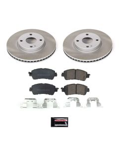 Power Stop 17-18 Toyota Yaris iA Front Semi-Coated Rotor Kit - SC7700