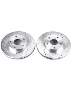 Power Stop 01-05 Toyota RAV4 Front Evolution Drilled & Slotted Rotors - Pair - JBR974XPR