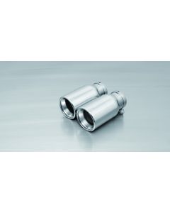 Remus 2011 Abarth Punto Evo Abarth 1.4L 90mm Straight Rolled Edge Chromed Tail Pipe Set - 0026 05