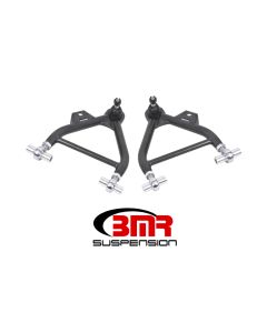 BMR 79-93 Mustang Lower A-Arms (Coilover Only) w/ Adj. Rod End Tall Ball Joint - Black Hammertone - AA039H