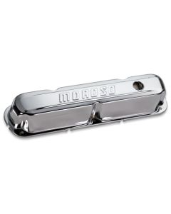 Moroso Mopar 273-360 Valve Cover - w/Baffles - Stamped Steel Chrome Plated - Pair - 68161