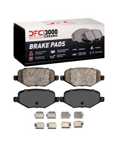 DFC 09-19 Ford Taurus SHO Rear 5000 Advanced Ceramic Brake Pads and Hardware Kit - 1552-1377-01