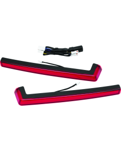 Tracer Tour Pak Side Lights - Red Lens 2943 by Kuryakyn