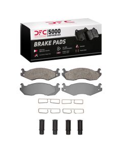 DFC 82-92 American Motors SPIRIT Front 5000 Advanced Semi Metallic Brake Pads and Hardware Kit - 1551-0203-01