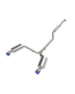 aFe 09-14 Acura TSX L4 2.4L Takeda 2-1/2in to 2-1/4in 304 SS Cat-Back Exhaust System w/BlueFlame Tip - 49-36629-L