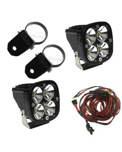 Baja Designs Squadron Pro LED Light Pods Kit w/A-Pillar Mounts/2.00in Harness - 497102