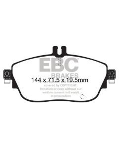 EBC 13+ Mercedes-Benz CLA250 2.0 Turbo Greenstuff Front Brake Pads - DP22165