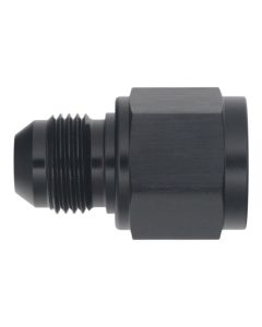 DeatschWerks 10AN Female Flare to 8AN Male Flare Reducer - Anodized Matte Black - 6-02-0218-B