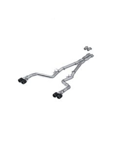 MBRP 3" T304 Stainless Dual Catback Exhaust System w/ Quad Carbon Fiber Tips (Race Version) Dodge Ch - S71143CF
