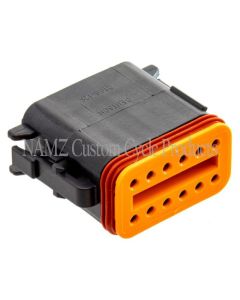 NAMZ Deutsch DT Series 12-Wire Plug & Wedgelock - Black (HD 72119-94BK) - DP-12B