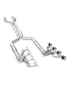 Stainless Works 2016-18 Camaro SS Headers 1-7/8in Primaries 3in High-Flow Cats X-Pipe AFM Delete - CA16HCATST