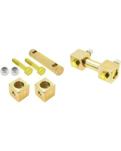 RockJock TJ/LJ/XJ/MJ Shock Bar Pin Eliminator Kit Front Pair - CE-9162