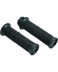 Satin Black Kuryakyn Riot Grips for Throttle-By-Wire