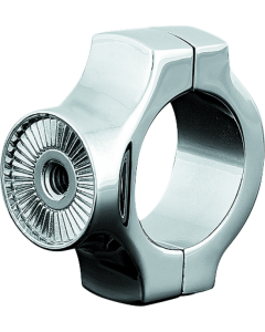 Chrome Side Mount License Plate Clamp - Kuryakyn 3175