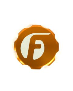 Fleece Performance 03-20016 Cummins Billet Oil Cap Cover - Orange - FPE-OC-CR-F-ORG