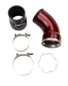 Wehrli 06-10 GM LBZ/LMM Duramax Passenger Side Intercooler Outlet Elbow Kit - Gloss Black - WCF100466-GB