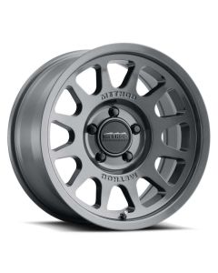 Method MR703 17x9 / -12mm Offset / 108mm Bore / 5x5.5 BP / 4.8in BS - Gloss Titanium Wheel - MR70379055812N