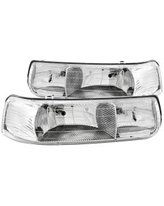 Anzo USA Crystal Headlight Set Chevrolet- ANZO-111011