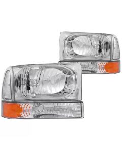 Anzo USA Crystal Headlight Set Ford Excursion 2000-2004- ANZO-111081