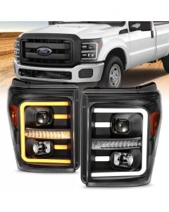 Anzo USA Projector Headlight Set Ford F-250 2015-2016- ANZO-111406