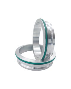 Granatelli Stainless Steel Dual Seal Clamp 4.0in Weld-On Ferrule Set - 318540FS