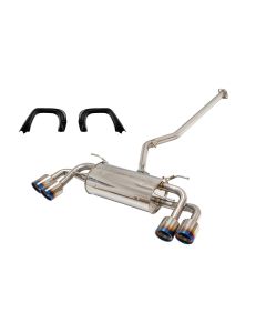 A'PEXi - RS Evolution Extreme Quad-Type (Catback) - 2022+ Toyota GR86 / Subaru BRZ - RS Evolution (Quad Stainless Tip) + TRD (GR) Garnish - 114AKT92 + TRD-MS313-18004