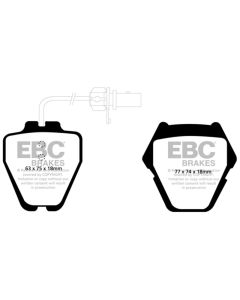 EBC 99-01 Audi A6 Quattro 2.7 Twin Turbo Sedan (8 Pad Set) Ultimax2 Front Brake Pads - UD839
