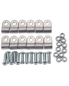 Russell Performance Stainless Steel Brake Line Clamps (12 pcs.) - 654030