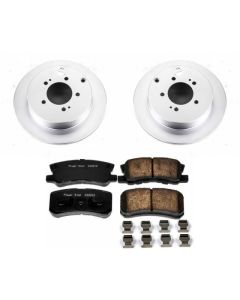 Power Stop 09-15 Mitsubishi Lancer Rear Z17 Evolution Geomet Coated Brake Kit - CRK5499