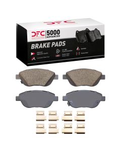 DFC 12-19 Fiat 500 (USA/Canada) Front 5000 Advanced Low Metallic Brake Pads and Hardware Kit - 1551-1778-01