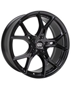 Enkei Vulcan 18X8.0 40mm Offset 5x120 Bolt 72.6mm Bore Gloss Black Wheel - 517-880-1240BK