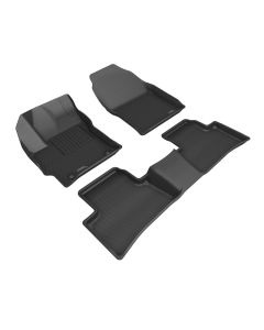 3D MAXider 22-23 Toyota Corolla Cross FWD Kagu Black Floor Mats - Row 1/2 - L1TY29301509