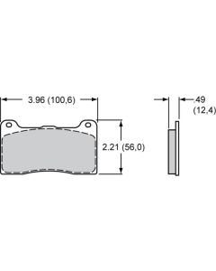 Wilwood 1.00/1.00/1.00inch Pistons 0.25inch Disc Anodize UTV6-P Rear Caliper- WILW-120-17369
