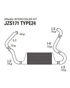 Greddy Type24F Intercooler Toyota Crown JZS171 1999-2001- GRED-12010213