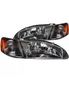 Anzo USA Crystal Headlight Set Toyota Corolla 1998-2000- ANZO-121131