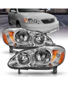 Crystal Headlight Set for 2005-2008 Toyota Corolla